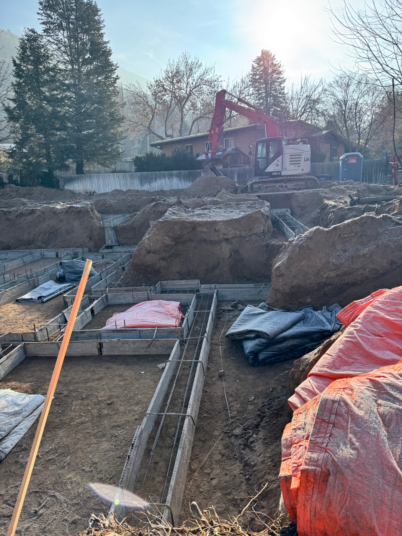 Custom Home Foundation Dig in Utah County, UT