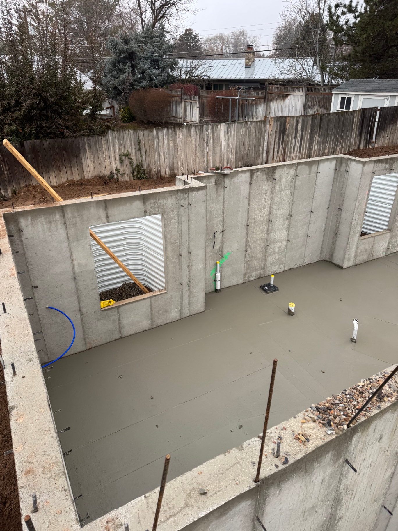 Basement Slab Pour Detail in Salt Lake County, UT